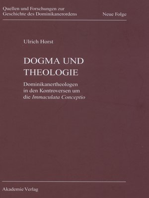 cover image of Dogma und Theologie